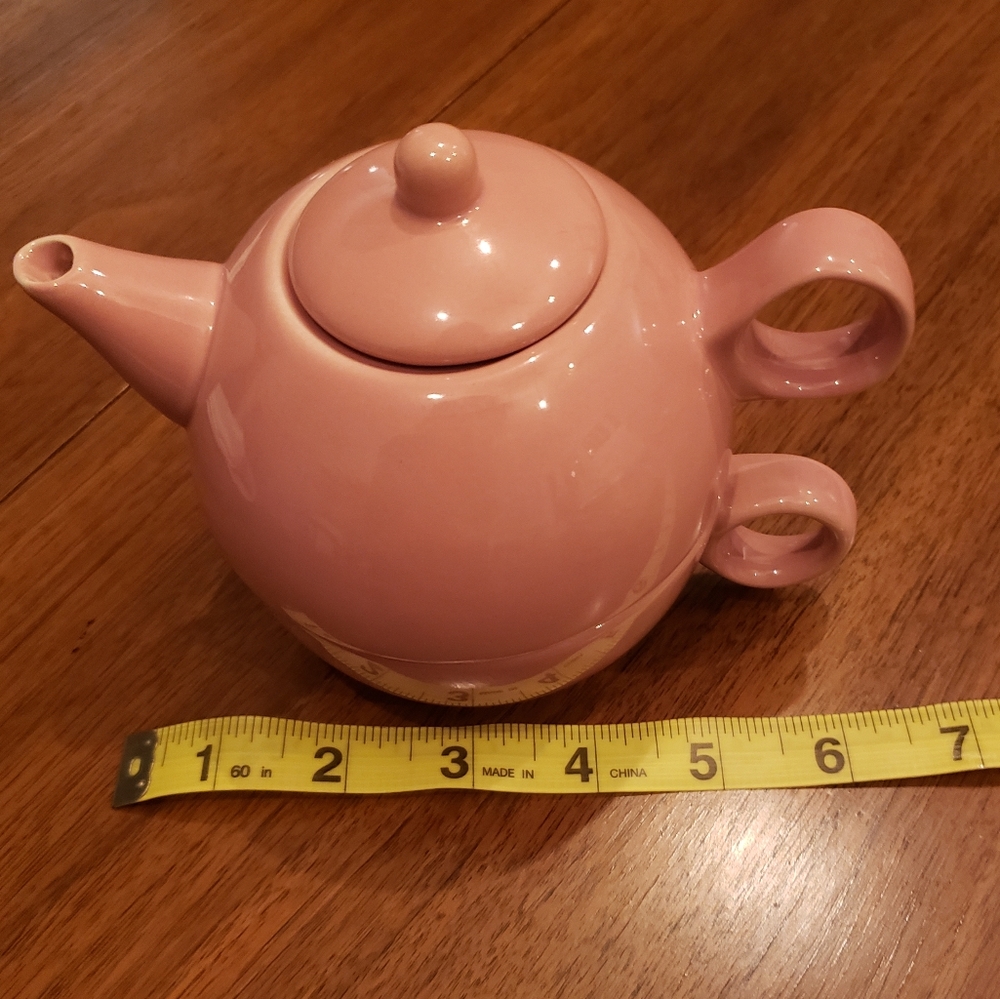 Dusty Pink/Mauve Teapot & Teacup in 1 - Picture 9 of 9